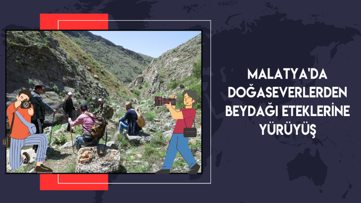 Malatya'da doğaseverlerden Beydağı eteklerine yürüyüş